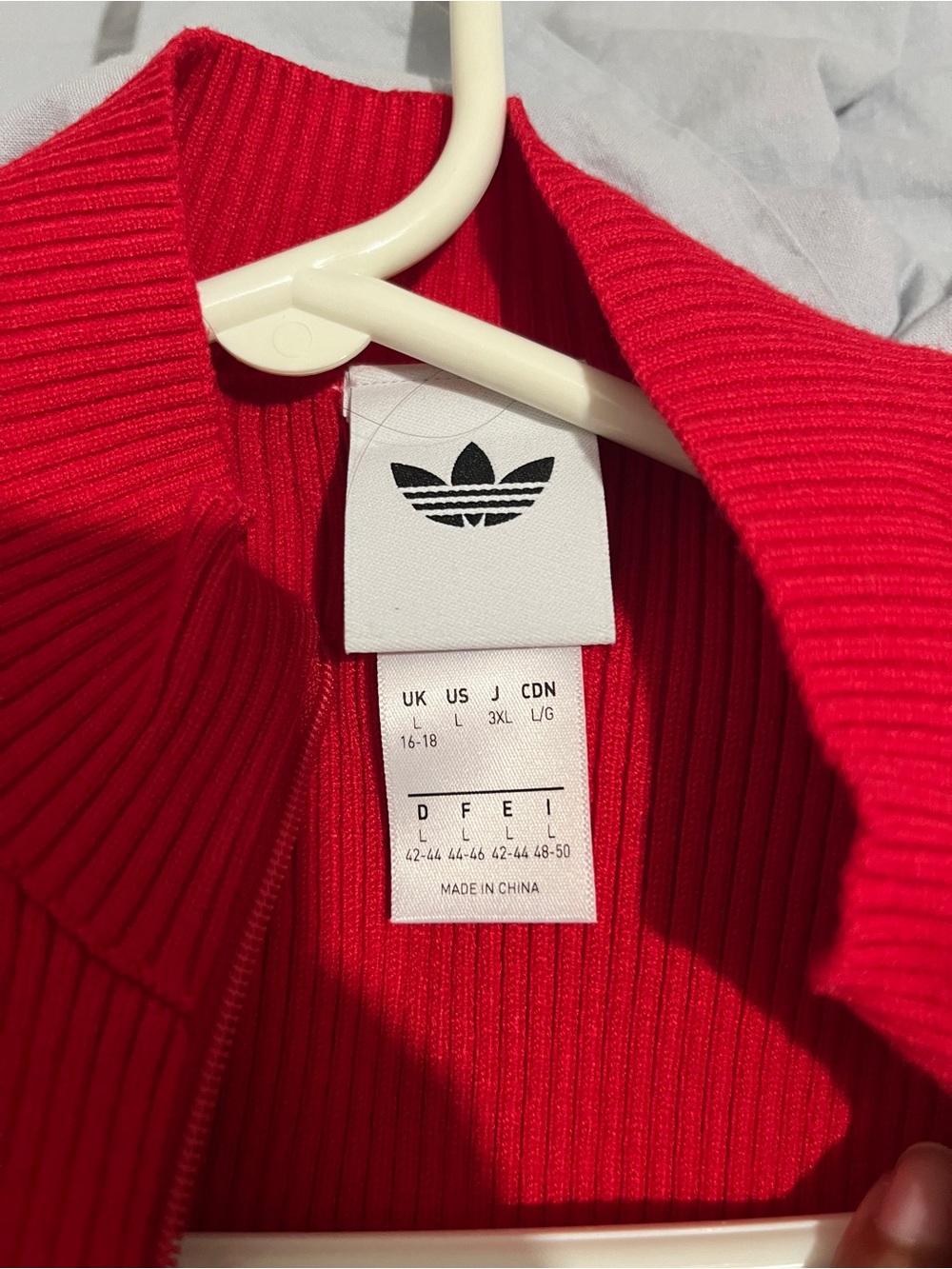 Adidas Ribbed Zip-Front Jacket - Picture 4 of 4